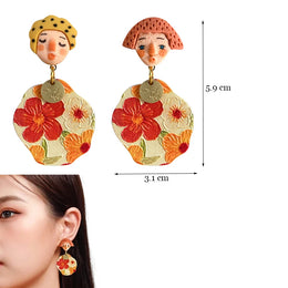 Colorful Resin Dangle Earrings