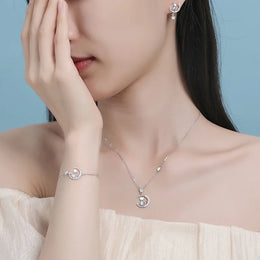 Cat Moon Jewelry Set
