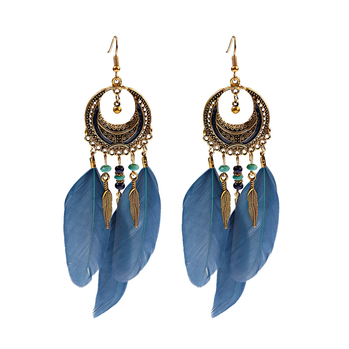 Dreamcatcher Feather Tassel Earrings