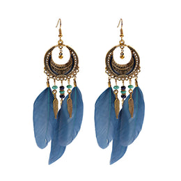 Dreamcatcher Feather Tassel Earrings
