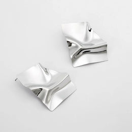 Sculptural Geometric Metal Studs