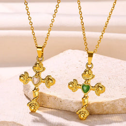 Christian Cross Coin Necklace
