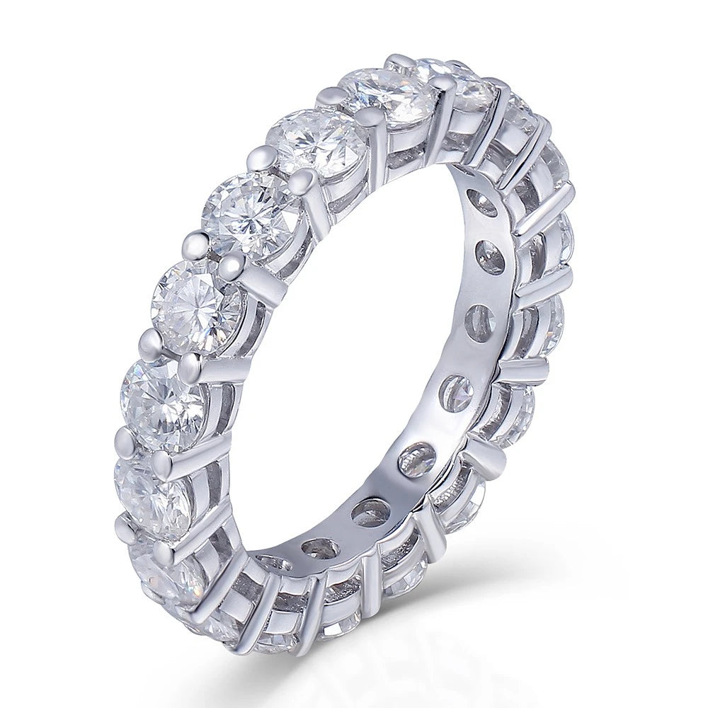 Sterling Zircon Eternity Ring