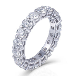Sterling Zircon Eternity Ring