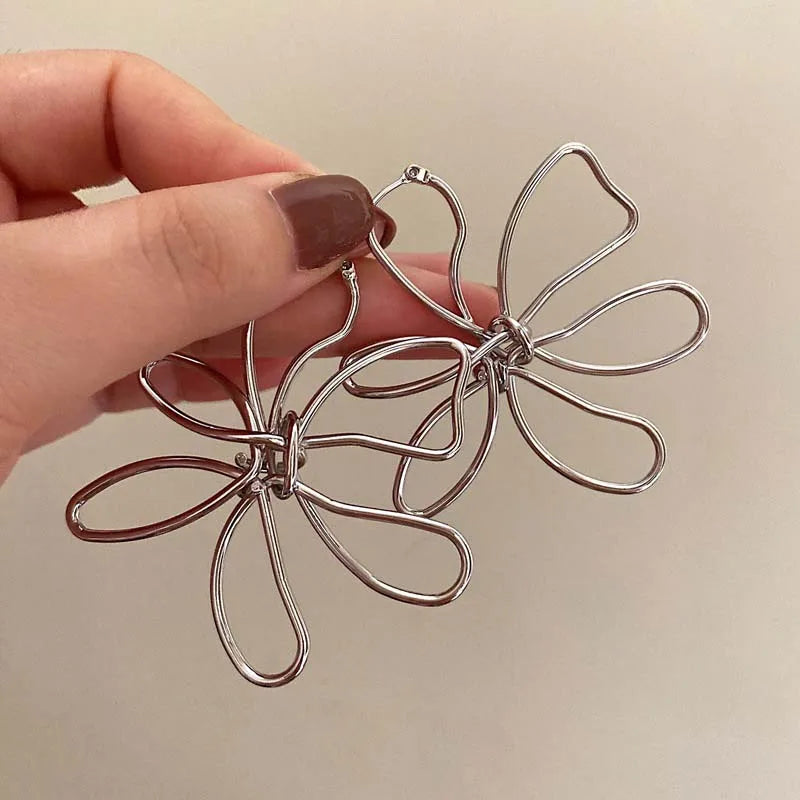 Hollow Flower Stud Earrings
