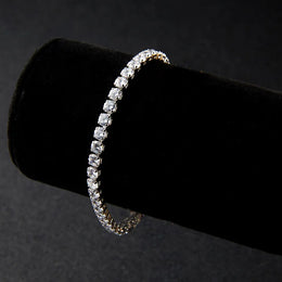 Crystal Elastic Gold Bracelet