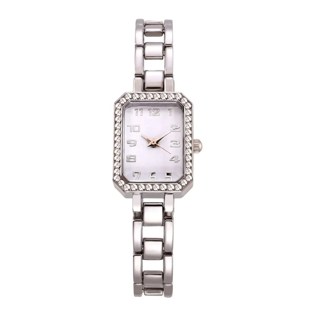 Crystal Square Quartz Watch