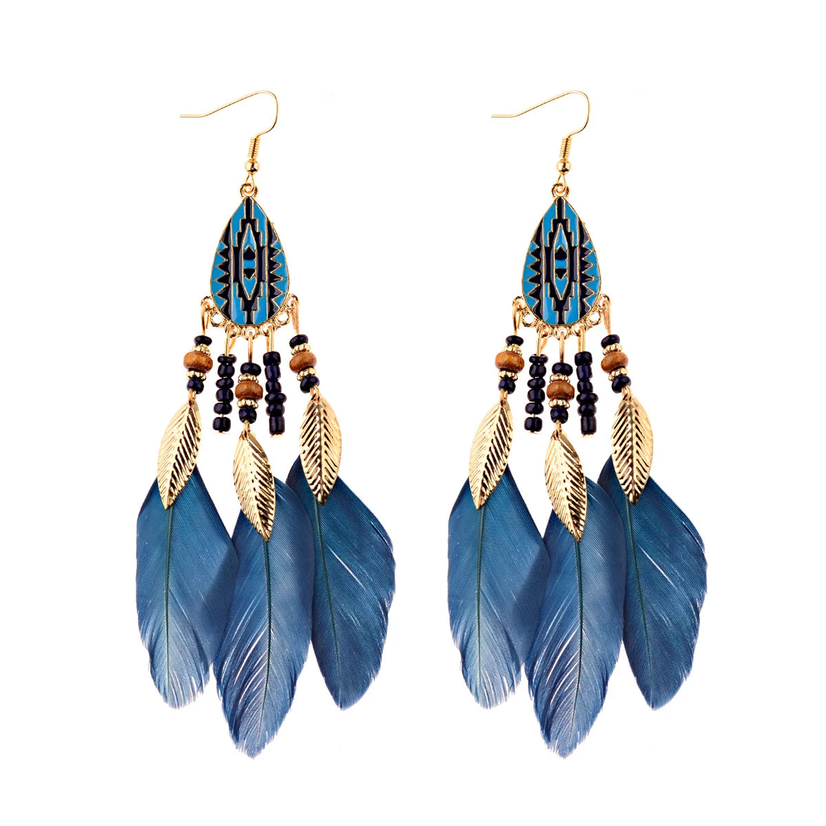 Dreamcatcher Feather Tassel Earrings