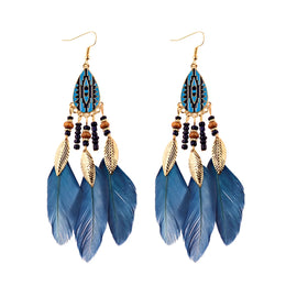 Dreamcatcher Feather Tassel Earrings