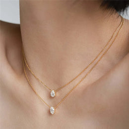 Moon World Map Necklace
