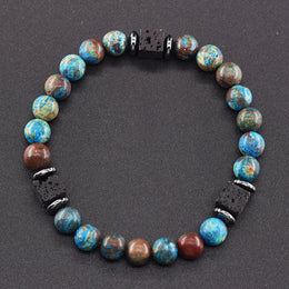 Frosted Volcanic Bead Bracelet