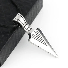 Pharaoh Spear Steel Necklace