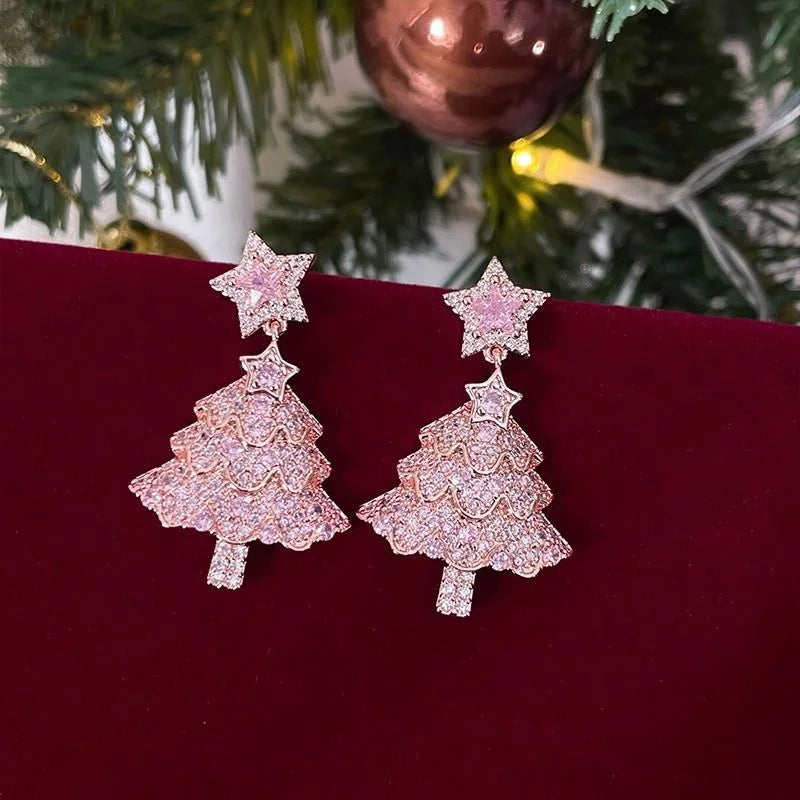 Christmas Bow Bell Earrings