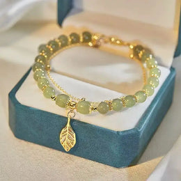 Love Leaf Stone Bracelet