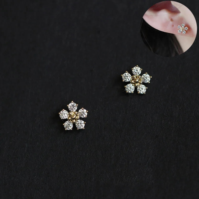 Classic Zircon Square Studs