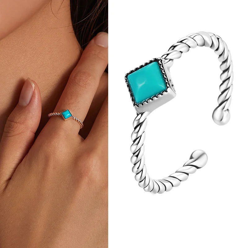 WOSTU Adjustable Sterling Ring