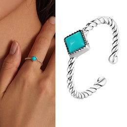WOSTU Adjustable Sterling Ring