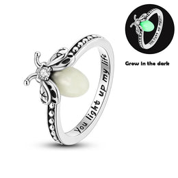 Blue Zircon Moon Ring