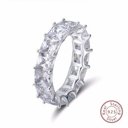 Sterling Zircon Eternity Ring