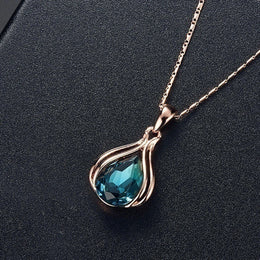 Blue Waterdrop Jewelry Set