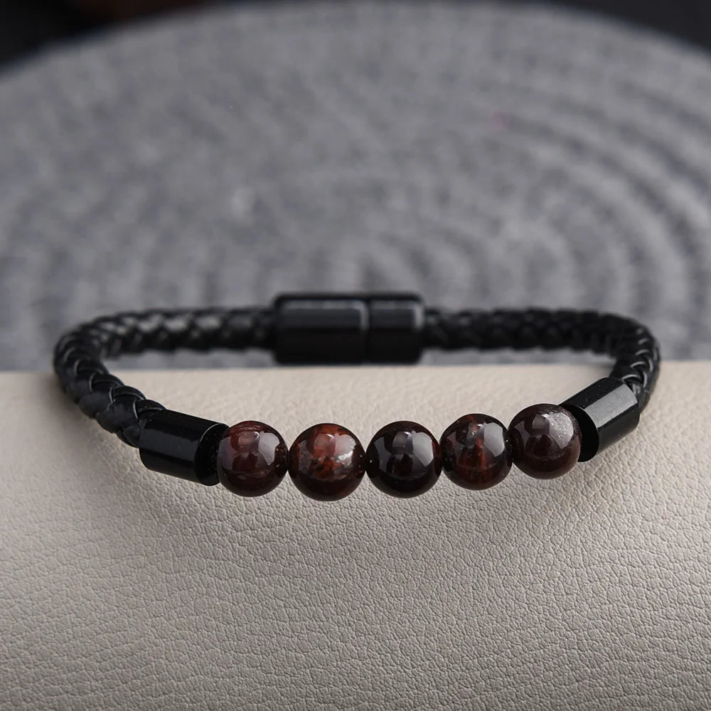 Lava Chakra Leather Bracelet