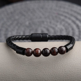 Lava Chakra Leather Bracelet