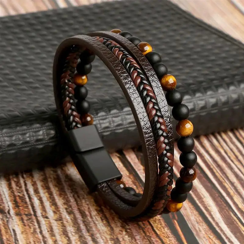 Layered Tiger Eye Bracelet