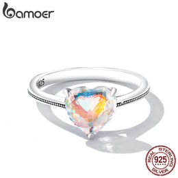 Sparkling Silver Heart Ring