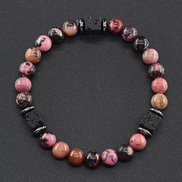 Frosted Volcanic Bead Bracelet