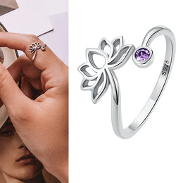 WOSTU Adjustable Sterling Ring