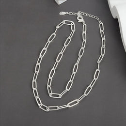 Sterling Pearl Chain Necklace