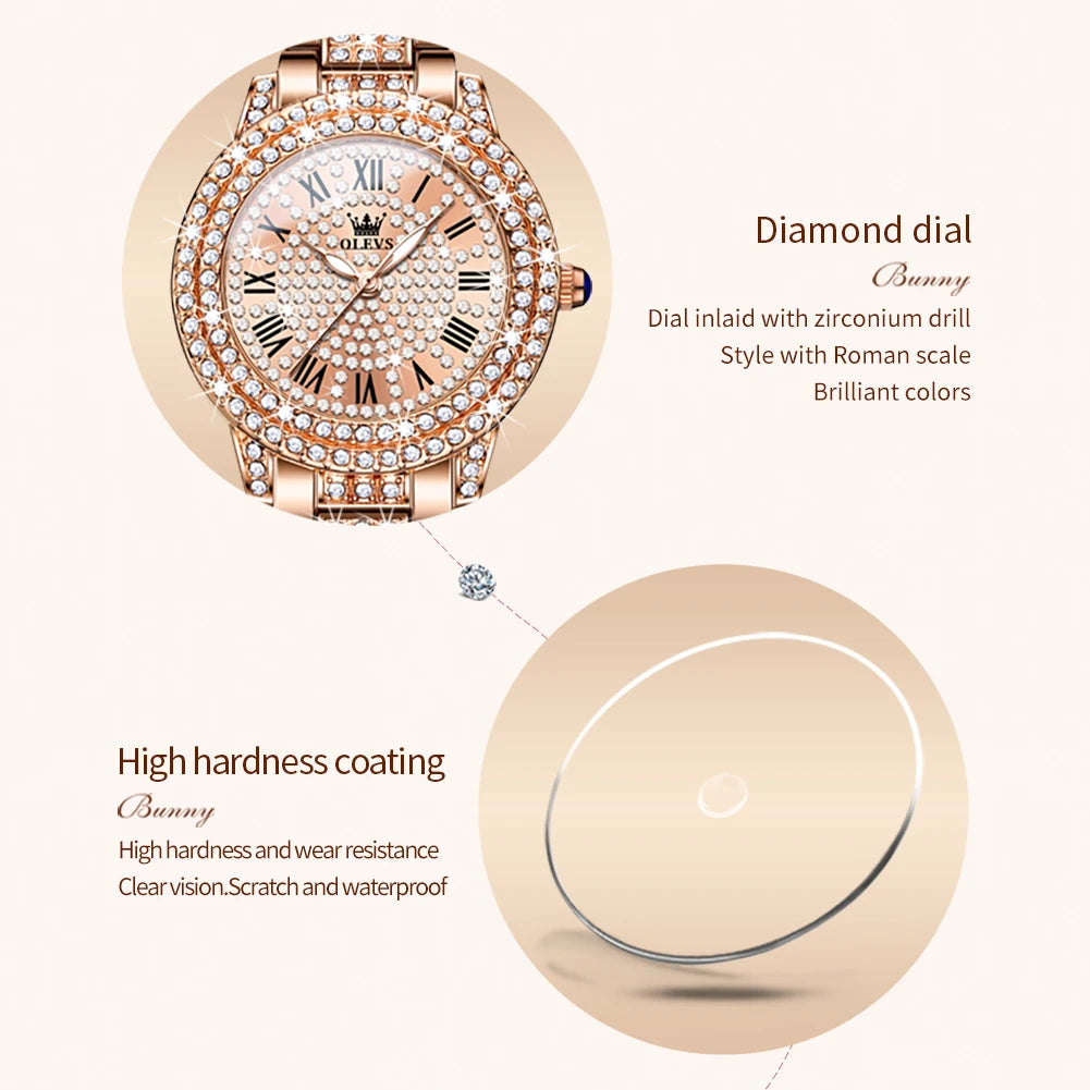 OLEVS Rose Gold Watch