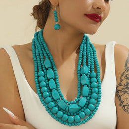 Bohemian Wooden Bead Set