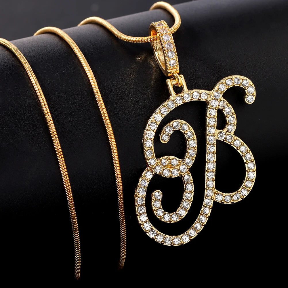 Cursive Initial Letter Necklace