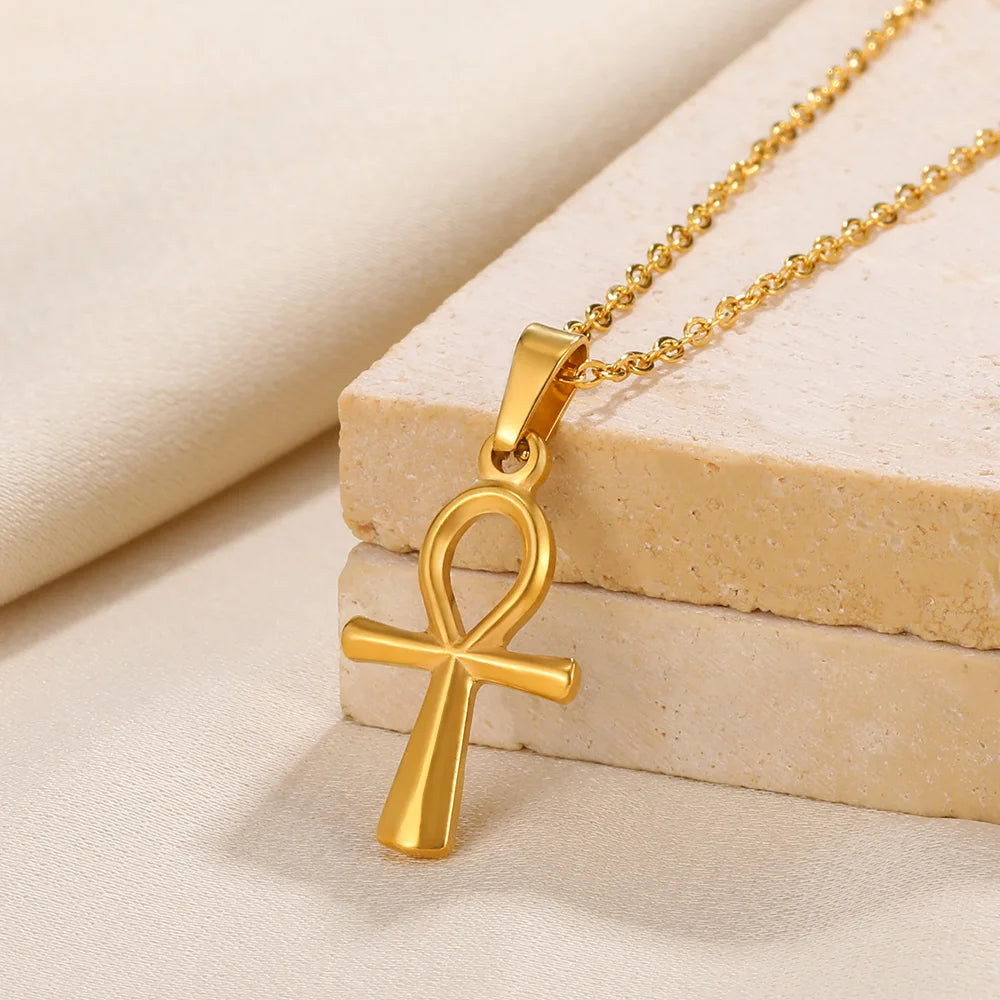 Christian Cross Coin Necklace