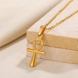 Christian Cross Coin Necklace