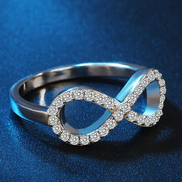 Infinity Claddagh Silver Ring