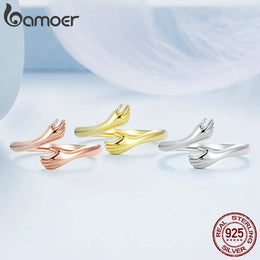 Sterling Silver Hug Ring