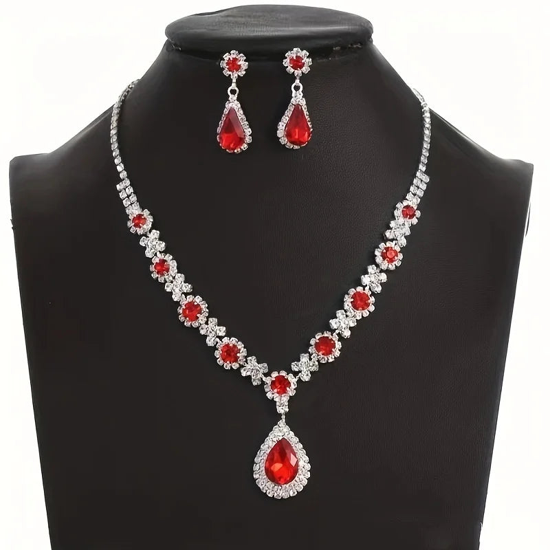 Geometric Droplet Jewelry Set