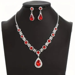 Geometric Droplet Jewelry Set