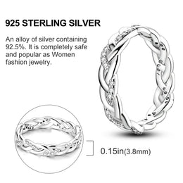 Blue Zircon Moon Ring