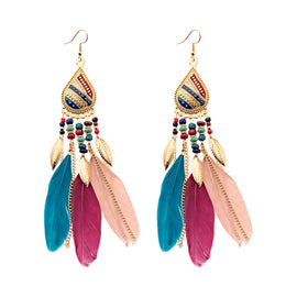 Dreamcatcher Feather Tassel Earrings