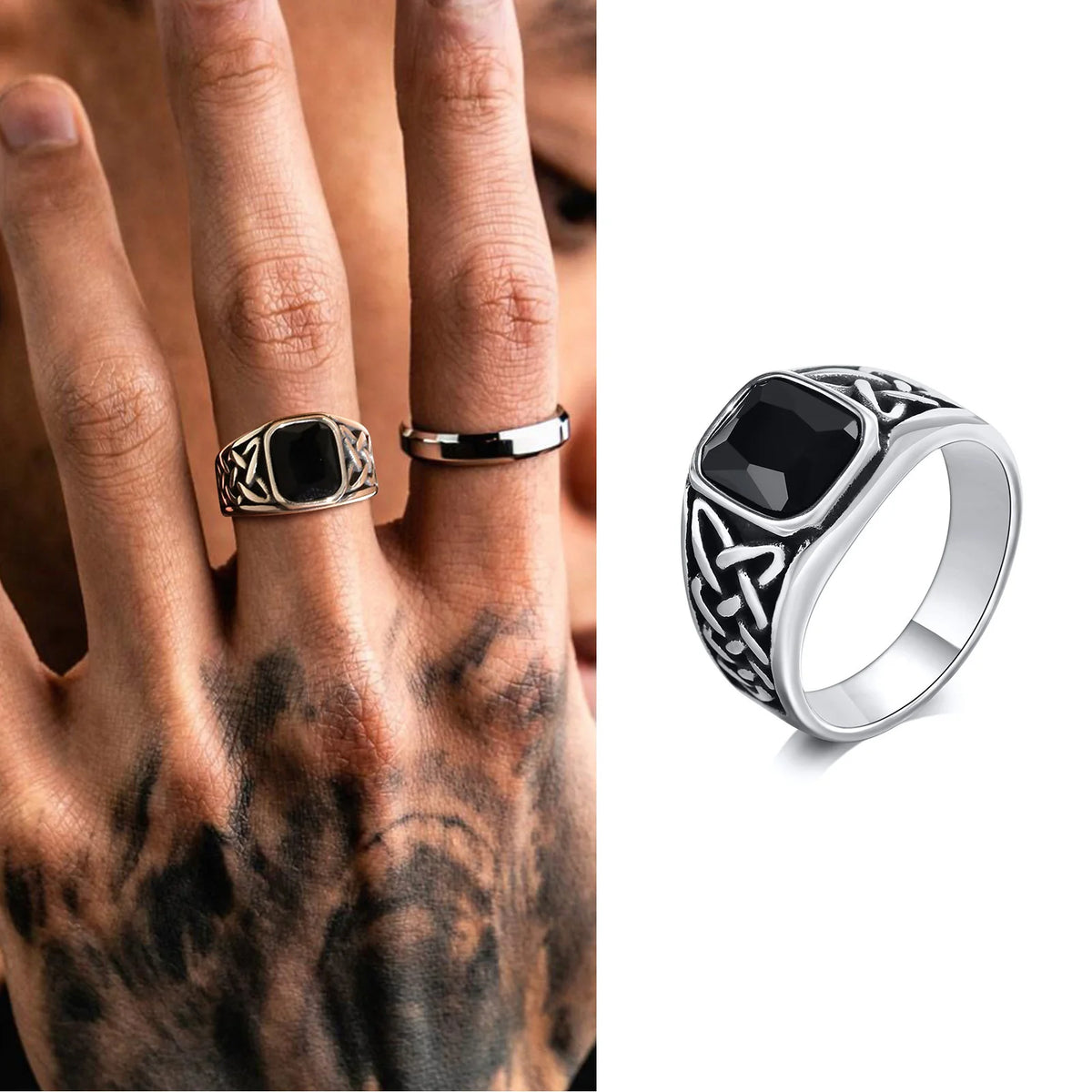 Viking Rune Signet Ring