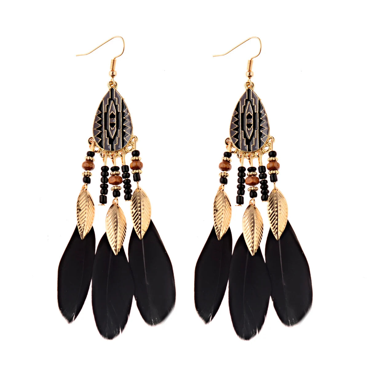 Dreamcatcher Feather Tassel Earrings