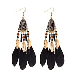 Dreamcatcher Feather Tassel Earrings