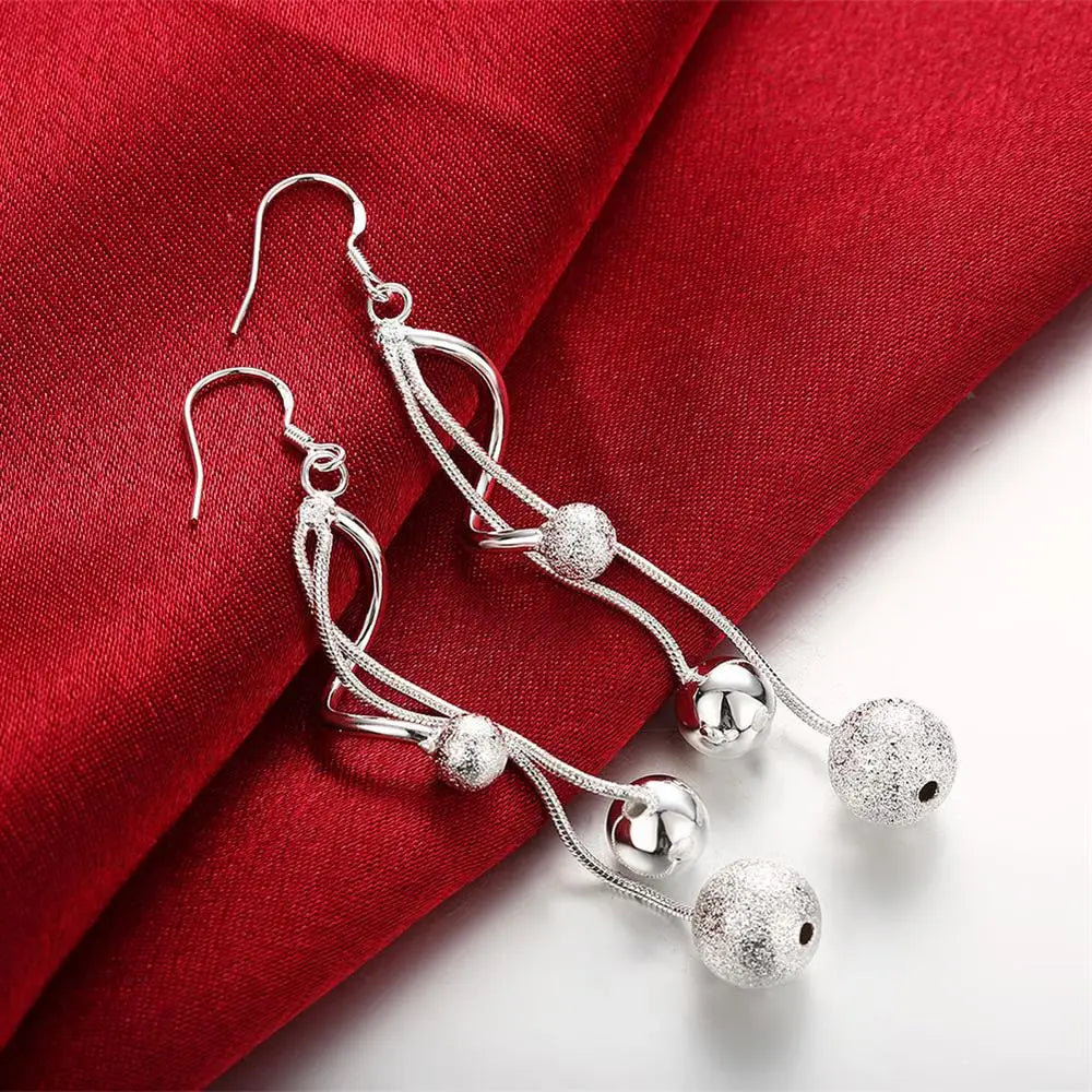 Sterling Silver Bead Tassels