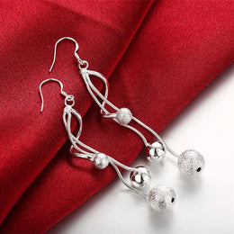 Sterling Silver Bead Tassels