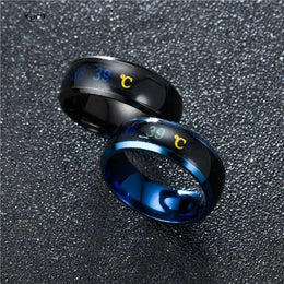 Temperature Mood Steel Ring