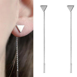 Long Chain Tassel Earrings