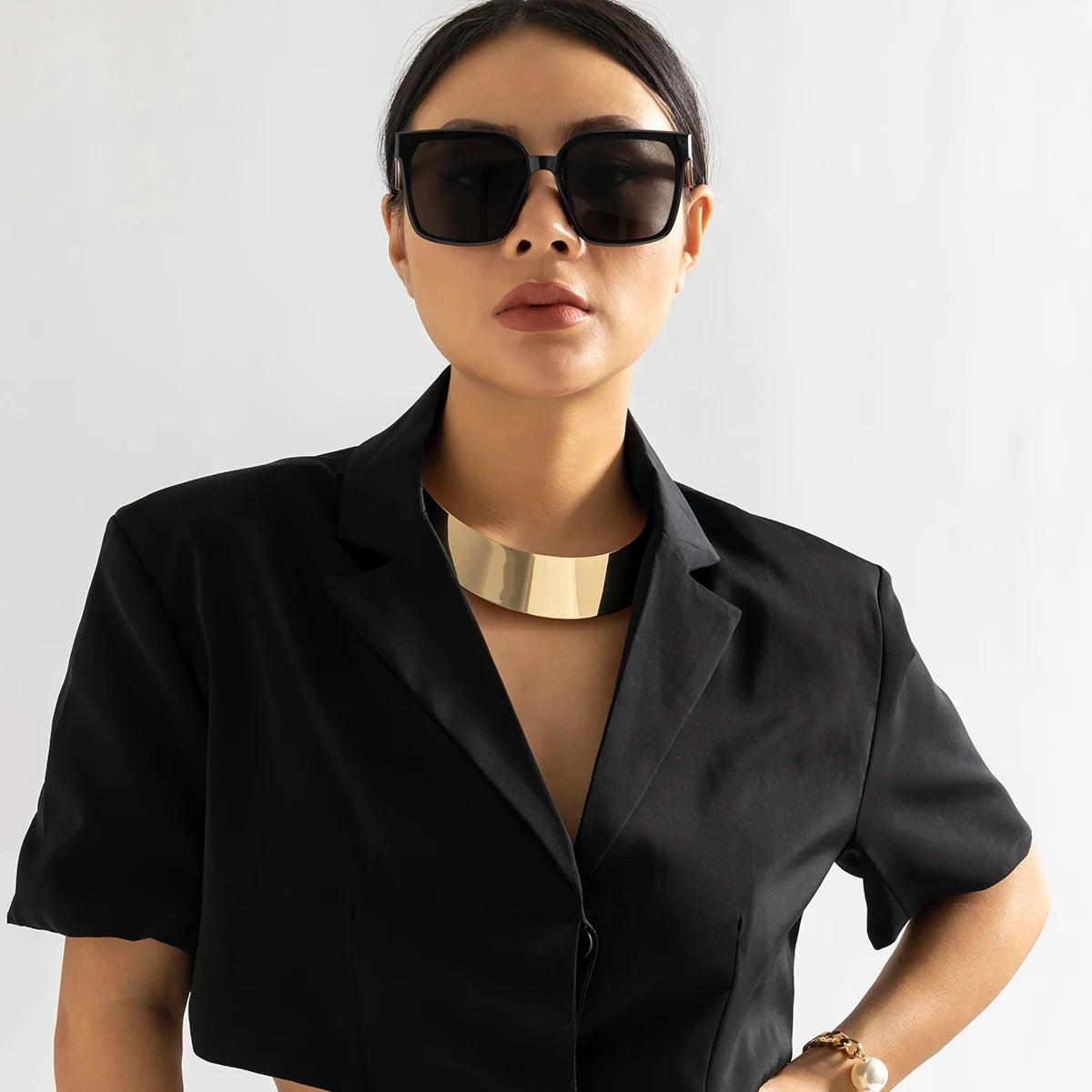 Chunky Metal Torque Choker